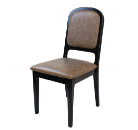 Jilphar PU Leather Classical Solid Wooden Chair JP1011A