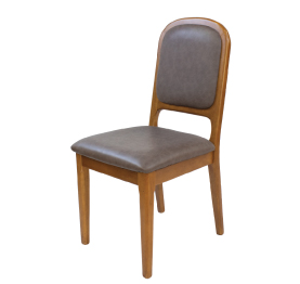Jilphar PU Leather Classical Solid Wooden Chair JP1011B