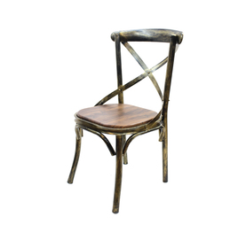 Jilphar Furniture Cross Back Metal Dining Chair JP1043