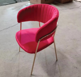 Jilphar Furniture Red Velvet Accent Chair JP1096B