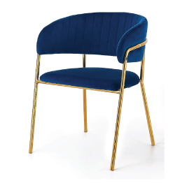 Jilphar Furniture Blue Velvet Accent Chair JP1096C