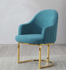 Jilphar Furniture High End SS Gold Customize ArmChair JP1098B