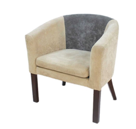 Jilphar Furniture Modern Barrel Accent Chair – Customizable Upholstery JP1114