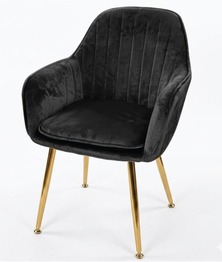 Jilphar Furniture Modern Customizable Dining Chair with Golden Legs JP1181C
