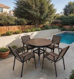 Jilphar Furniture Outdoor 4-Seater Round Dining Set JP1211 / JP2276