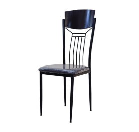 Jilphar Furniture Sleek Metal Dining Chair with Cushioned Seat JP1214