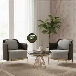 Jilphar Furniture Premium 2+1 Lounge Set – Black & White Elegance JP1232 & JP2340A