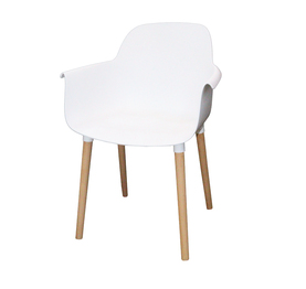 Jilphar Furniture Dining Chair with  Wooden Leg- Black JP1267B