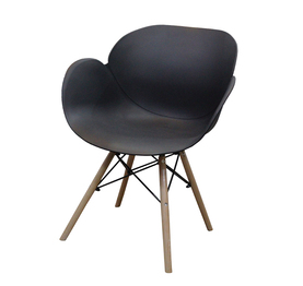 Jilphar Furniture Classical Dining  Chair with Armrest - Black - JP1271A