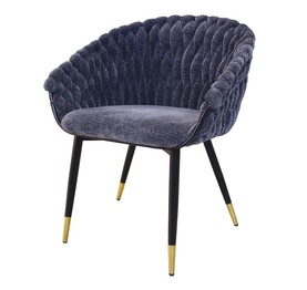 Jilphar Furniture Living Room Weave Dining Chair Blue JP1295B