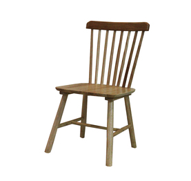 Jilphar Oiled Walnut Wood Spindle Back Dining Chairs, JP1308