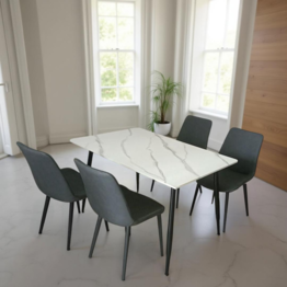 Jilphar Furniture 1+4 dining set Rectangular JP1409A/2381B
