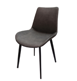 Jilphar Furniture Grey Faux leather Dining Chair JP1409A