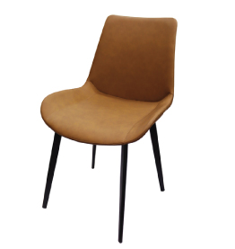 Jilphar Furniture Brown Faux leatherDining Chair JP1409B