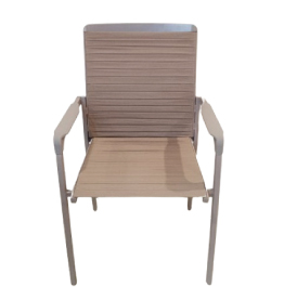 Jilphar Furniture Natural Rubber Webbing Outdoor Armchair JP1433B