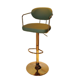 Jilphar Furniture Adjustable 360 Rotating Gold Metal High Chair JP1440