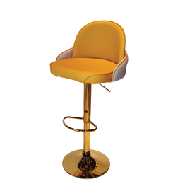 Jilphar Furniture 360 Rotating Gold Metal High Chair JP1441