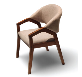 Jilphar Furniture Solid Wooden ArmChair JP1458