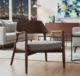 Jilphar Furniture High End Ash Wood ArmChair JP1473