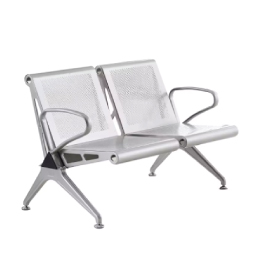 Jilphar Furniture Modern Two Seater Armed Waiting Chair – Metal Frame JP1490B