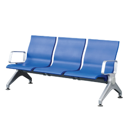 Jilphar Furniture Modern 3-Seater Waiting Chair with Armrests – Blue JP1491C