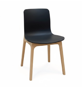 Jilphar Furniture Modern Black Chair with Wooden Legs JP1579A