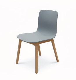 Jilphar Furniture Modern Grey Chair with Wooden Legs JP1579C