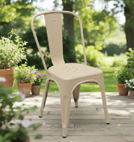 Jilphar Furniture Contemporary Beige Plastic Chair JP1584D