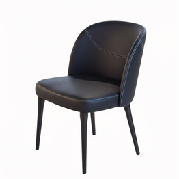 Jilphar Furniture Sleek Black Dining Chair with Contrast Stitching JP1626A
