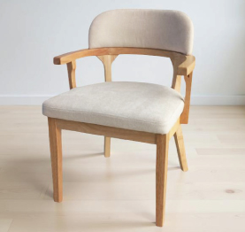 Jilphar Furniture Elegant Mid-Century Modern Dining/Accent Chair with Customizable Upholstery JP1776B