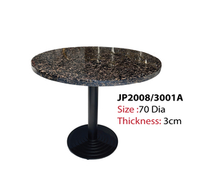 Jilphar Furniture Marble with Powdered Coated Metal Leg Dining Table JP2008/3001 