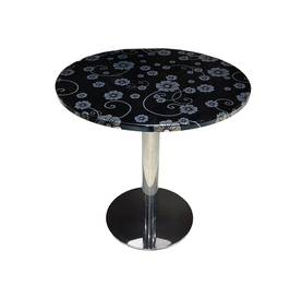 Jilphar Furniture Round Printed Top Dining Table JP2044