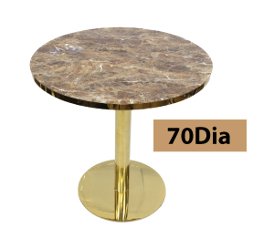 Jilphar Furniture Tempered Glass Dining  Table  with SS Gold  Base  –JP2219/3012