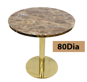 Jilphar Furniture Tempered Glass Dining  Table  with SS Gold  Base  –JP2220/3012