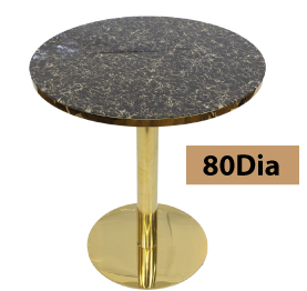 Jilphar Furniture Tempered Glass Dining  Table  with SS Gold  Base  –JP2222/3012