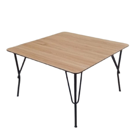 Jilphar Furniture Modern Square Wooden Table with Metal Legs JP2274B