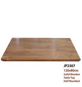 Jilphar Solid Wood Rectangular Restaurant Table Top 2307, 130x80cm 
