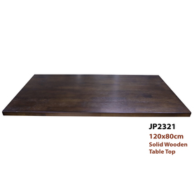 Jilphar Solid Wood Rectangular Restaurant Table Top 2321, 130x80cm 