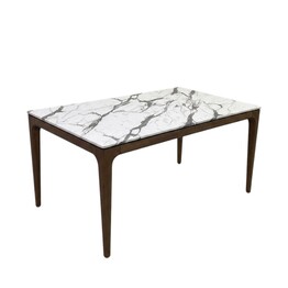 Jilphar Furniture 6 seater Dining Table White Texture  Top (135*80*75cm) JP2359