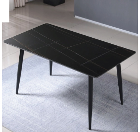 Jilphar Furniture Rectangular 140*80cm Sintered Stone  Dining Table with Metal Legs  JP2381A