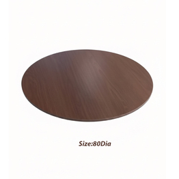 Jilphar Furniture Warm Wooden Finish Sintered Stone Round Tabletop JP2483C