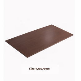 Jilphar Furniture Warm Wooden Finish Sintered Stone Rectangular Tabletop JP2483G