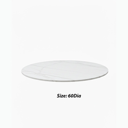 Jilphar Furniture Marble Finish Sintered Stone Round Tabletop JP2484A