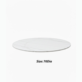 Jilphar Furniture Marble Finish Sintered Stone Round Tabletop JP2484B