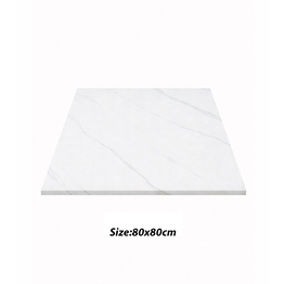 Jilphar Furniture Marble Finish Sintered Stone Square Tabletop JP2484F