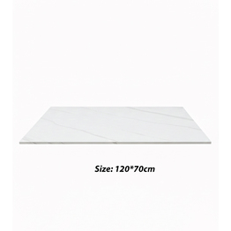 Jilphar Furniture Marble Finish Sintered Stone Rectangular Tabletop JP2484G