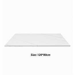 Jilphar Furniture Marble Finish Sintered Stone Rectangular Tabletop JP2484H