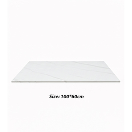 Jilphar Furniture Marble Finish Sintered Stone Rectangular Tabletop JP2484I