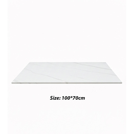 Jilphar Furniture Marble Finish Sintered Stone Rectangular Tabletop JP2484J