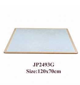 Jilphar Furniture Elegant Sintered Stone Rectangular Tabletop with Solid Wood Trim JP2493G